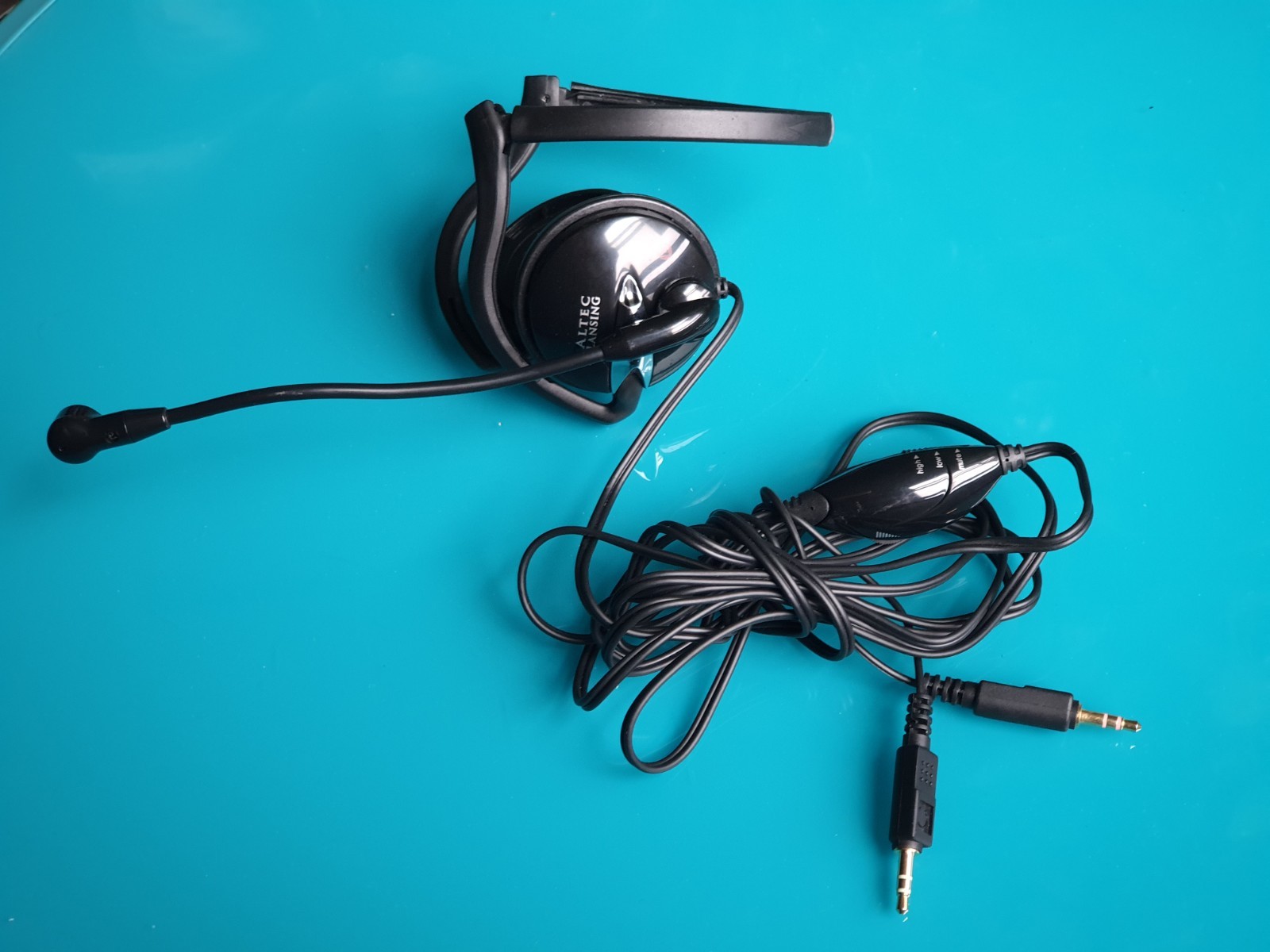 🟢 Altec Lansing AHS-433 PC Stereo Foldable Behind The Neck Headset w Microphone