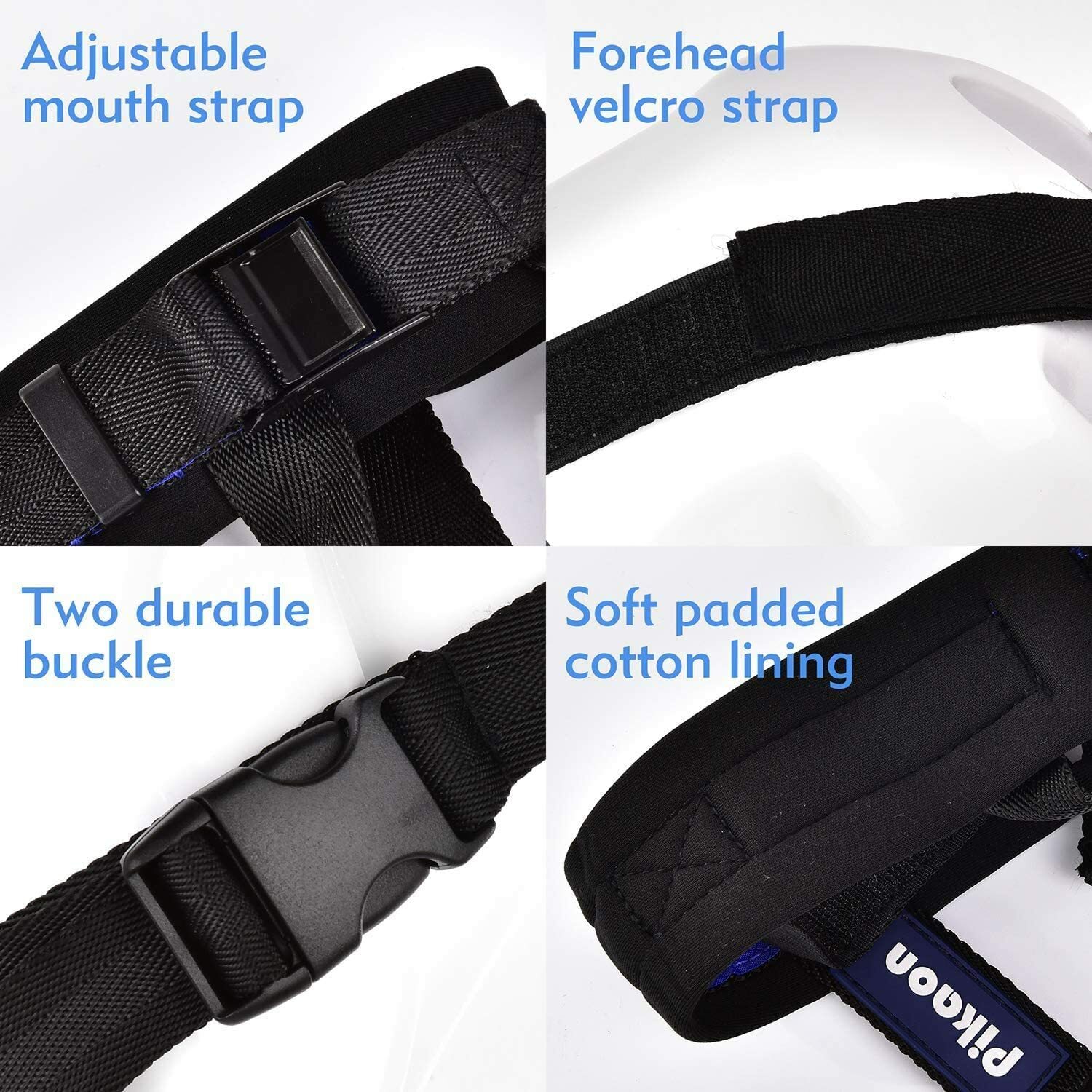 Dog Muzzle for Medium Large Dogs Soft Nylon Muzzle Adjustable Straps