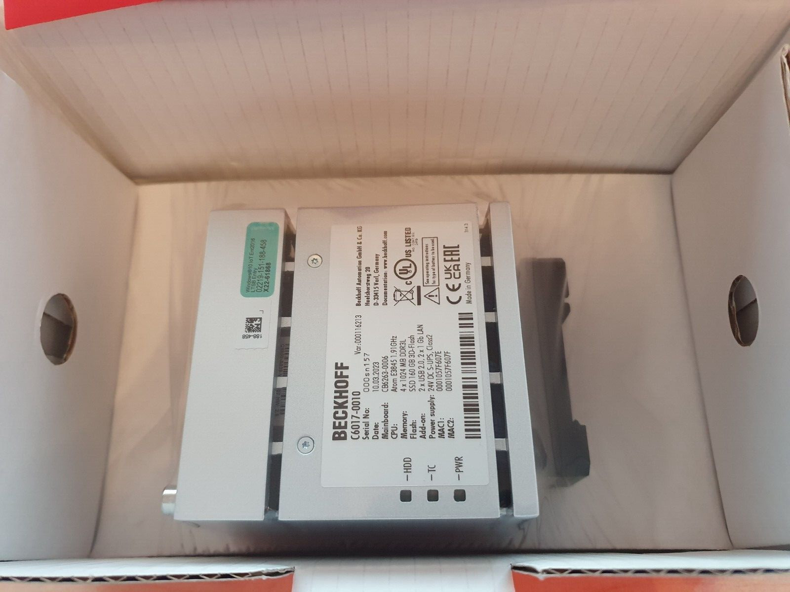 Beckhoff C6017-0010 NEW C60170010