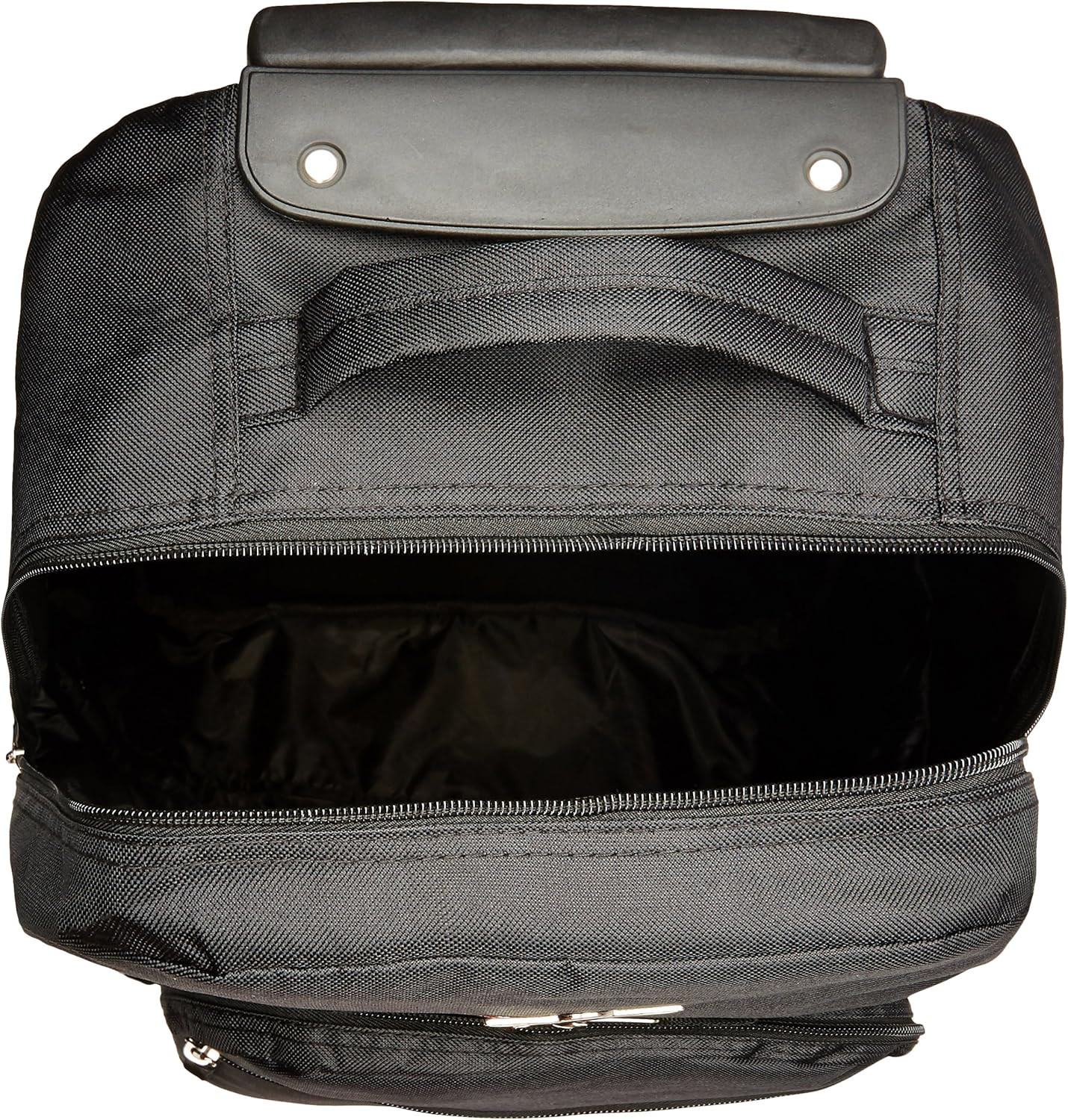 Double Handle 17" Rolling Backpack, Black
