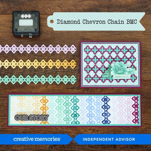 Creative Memories  DIAMOND CHEVRON CHAIN  Border Maker Cartridge