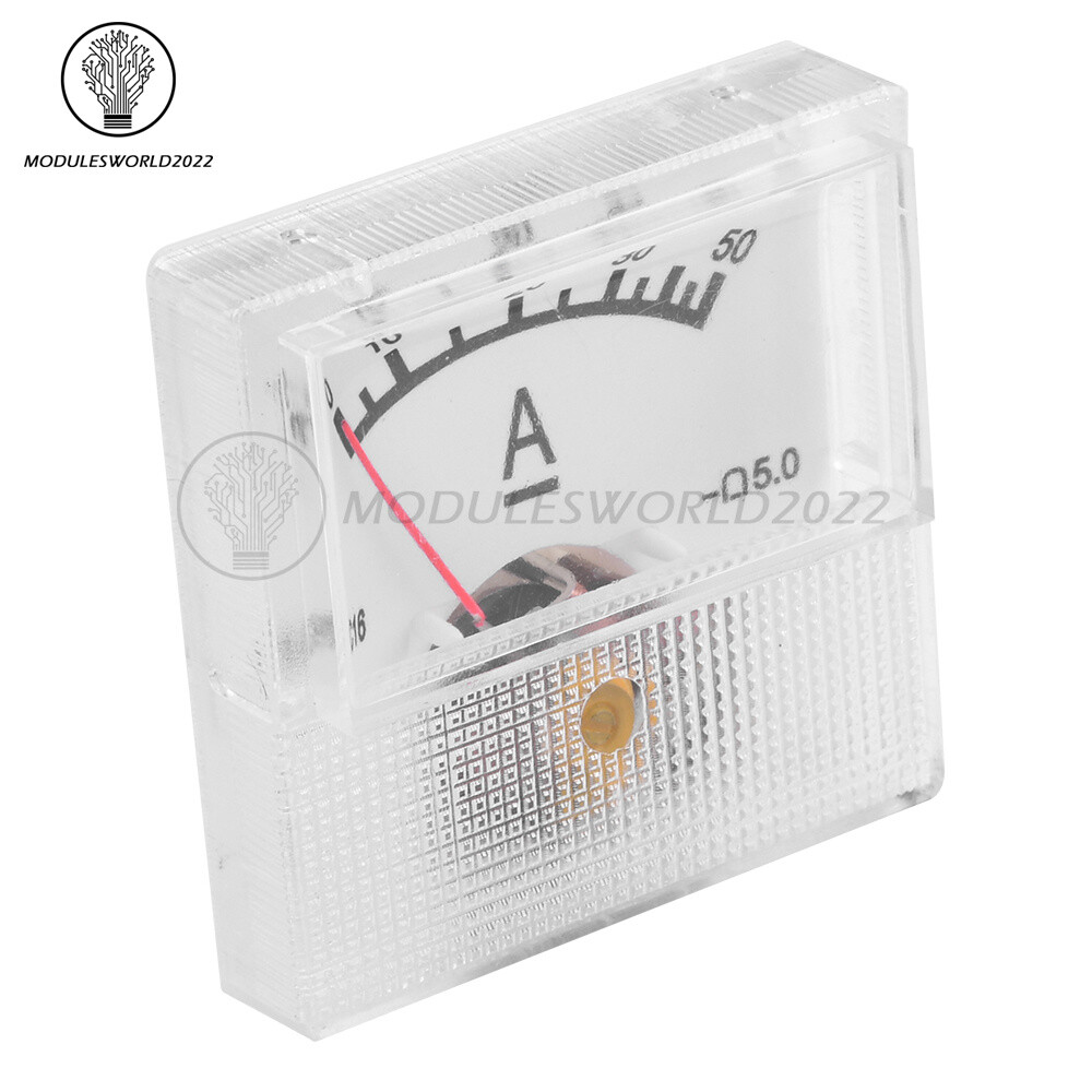91C16 Pointer Type DC Ammeter Current Measuring Instrument 10A 20A 30A 50A