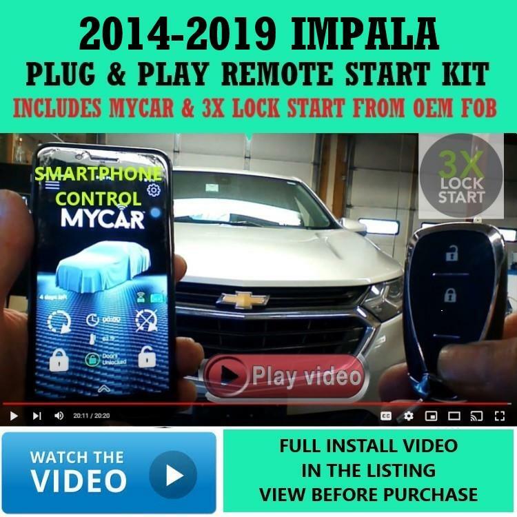 3X LOCK PLUG & PLAY REMOTE START LINKRLT3 APP CHEVROLET IMPALA 2014-2019