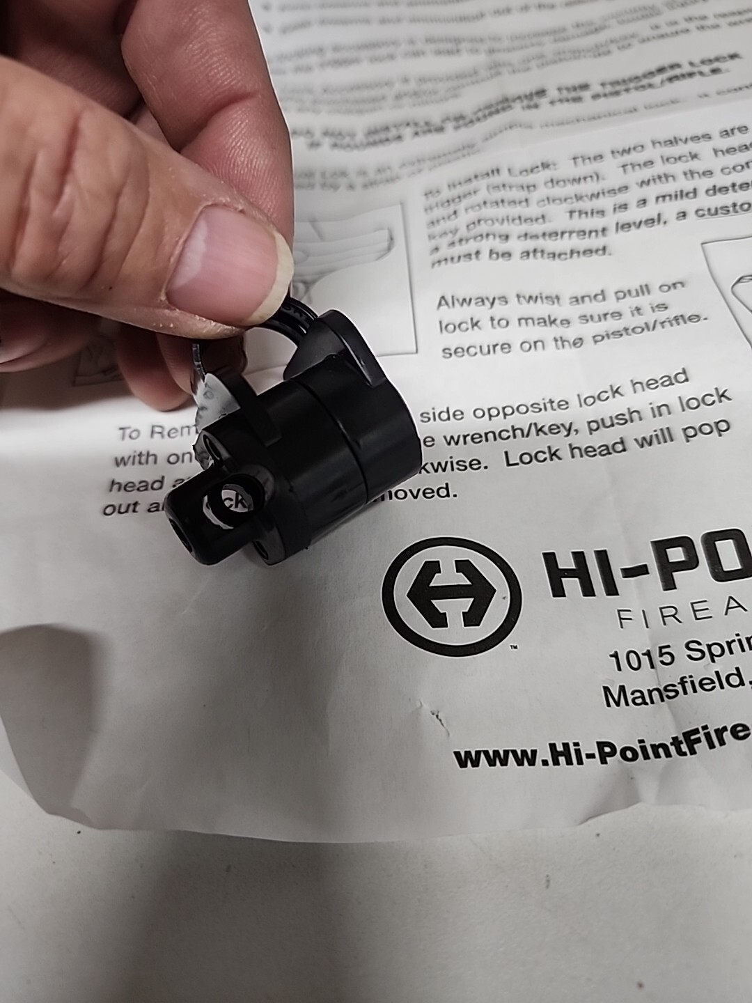 Hi-Point Dual Lok Firearms Trigger Lock