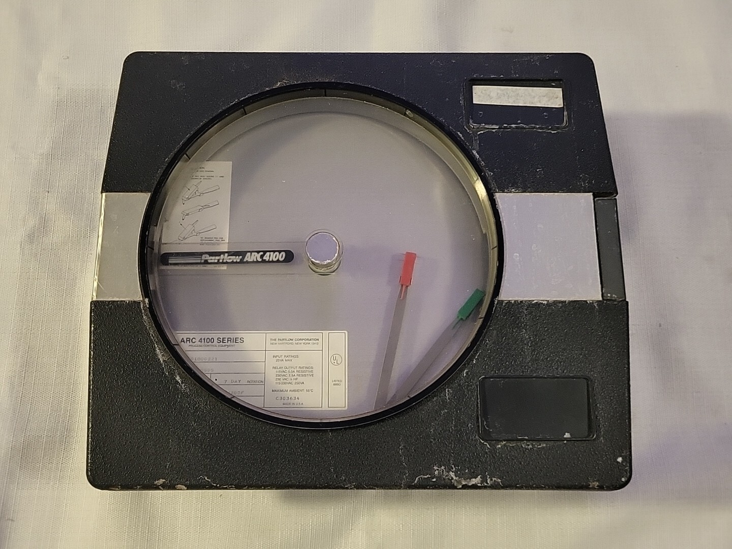 PARTLOW 411001000221 120 VAC Power, RTD Input Chart Recorder