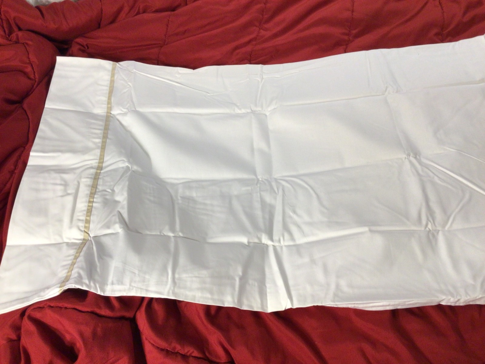Ralph Lauren NEW Organic Cotton Palmer Percale STANDARD 2 Pillow Cases SAND DUNE