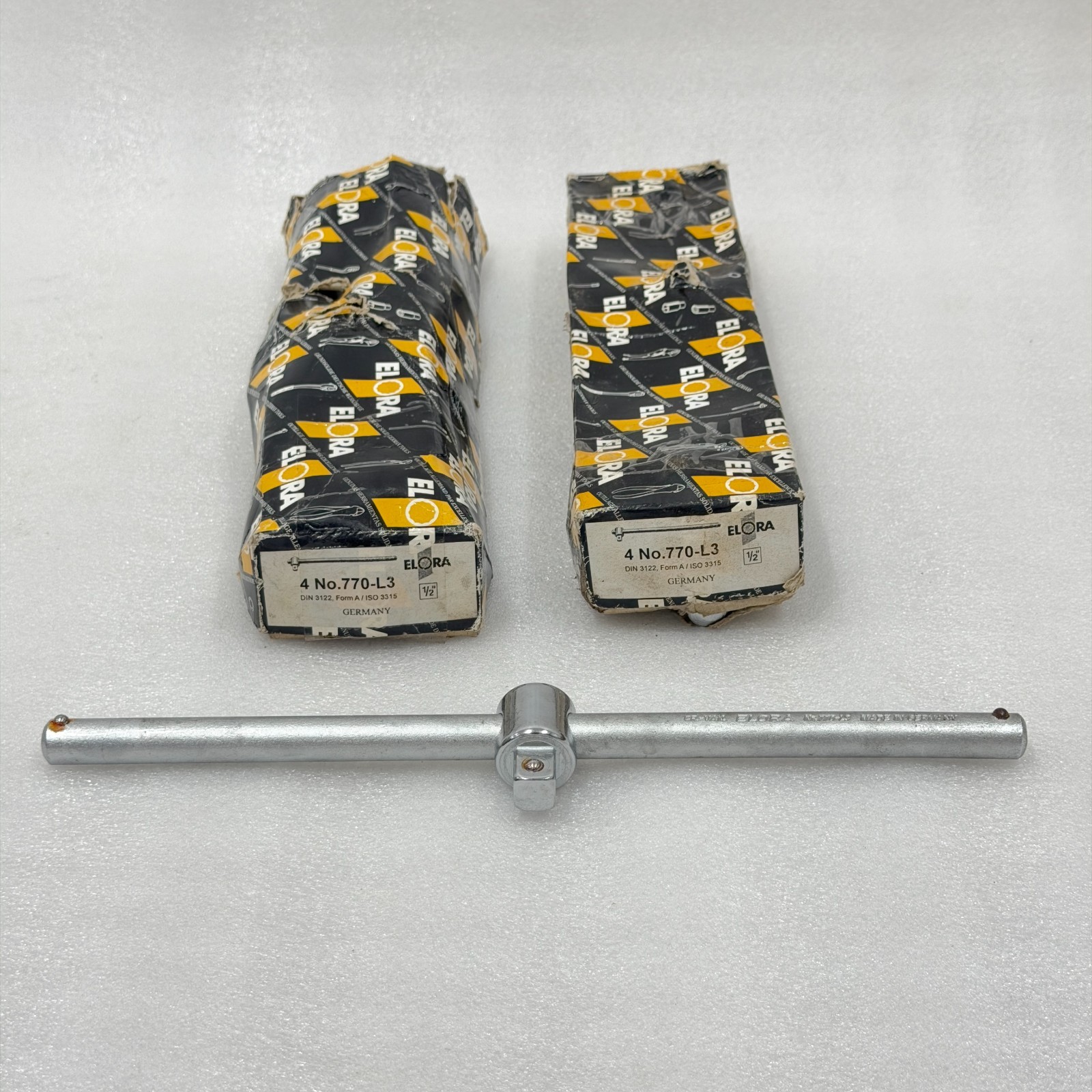 10 PC ELORA 770-L3 DIN 3122 A/ISO 3315 1/2 IN DRIVE SLIDING T BAR GERMANY FEDEX