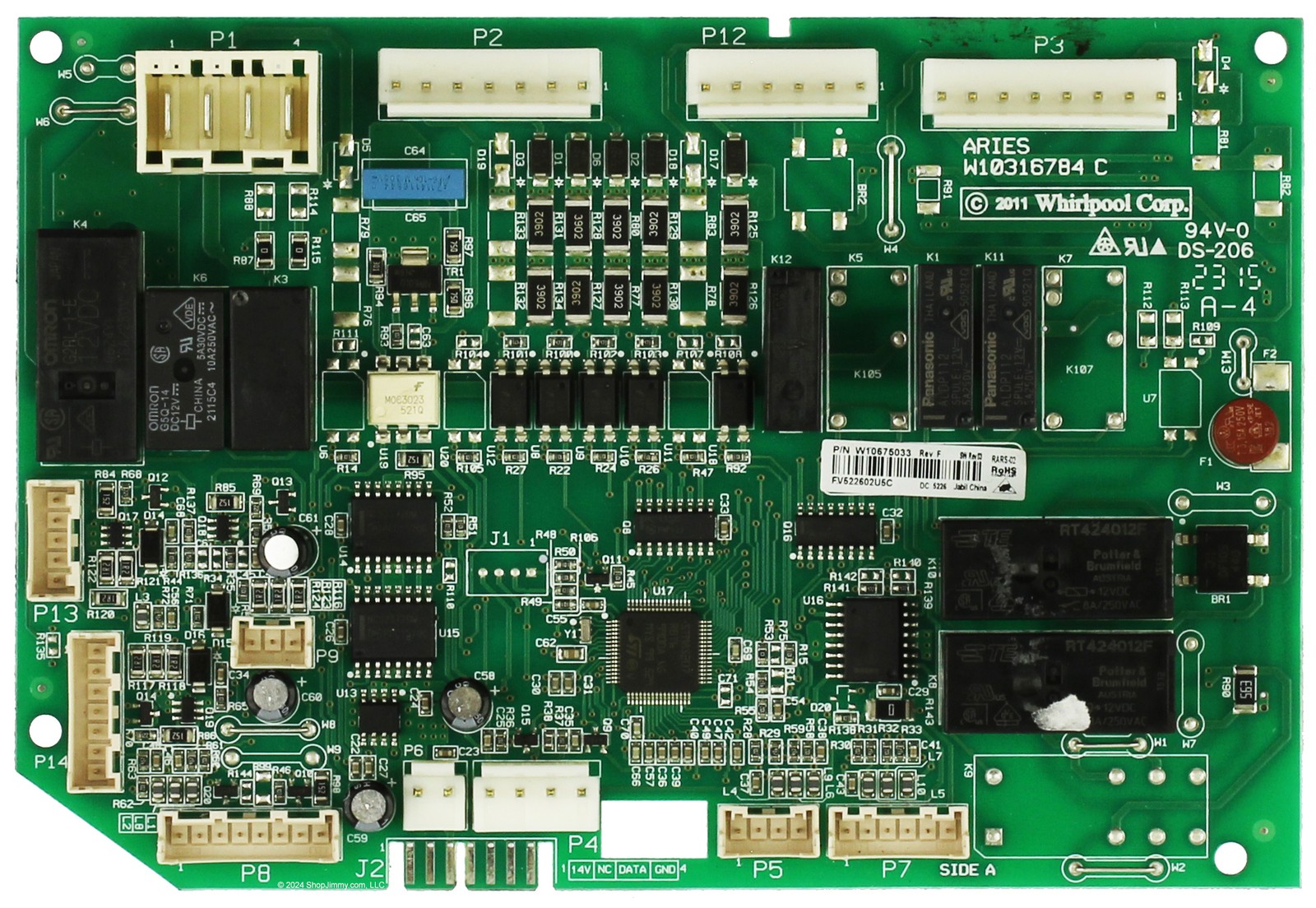 Whirlpool KitchenAid Refrigerator WPW10675033 Control Board
