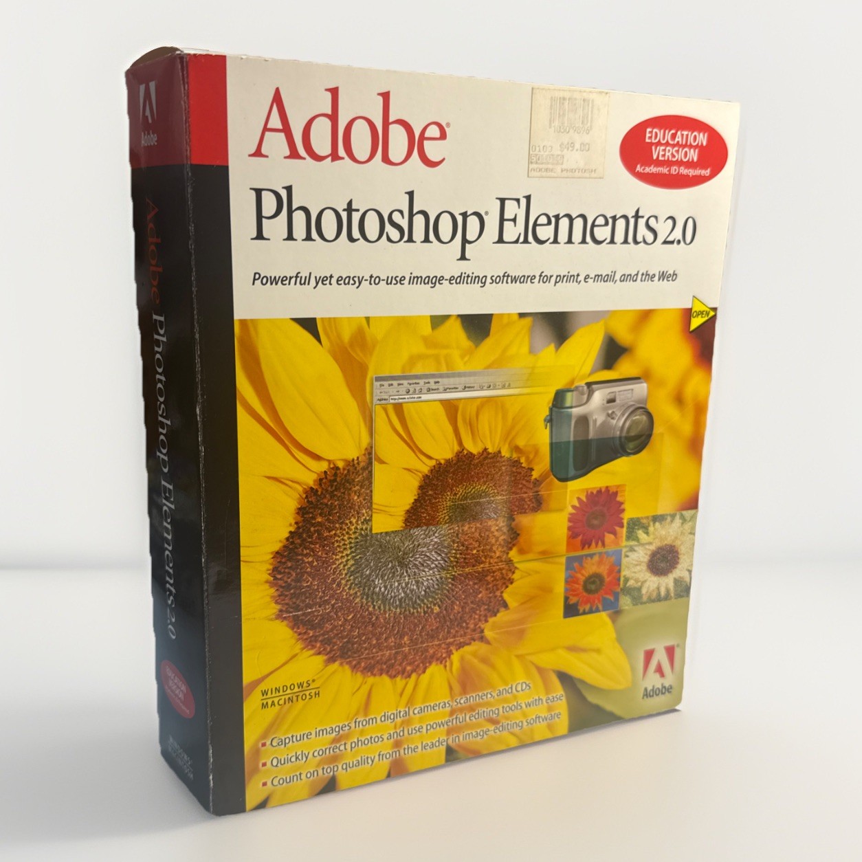 Ad0be Photoshop 5.5 for Windows - EDUCATION VERSION COMPLETE BOX SET!