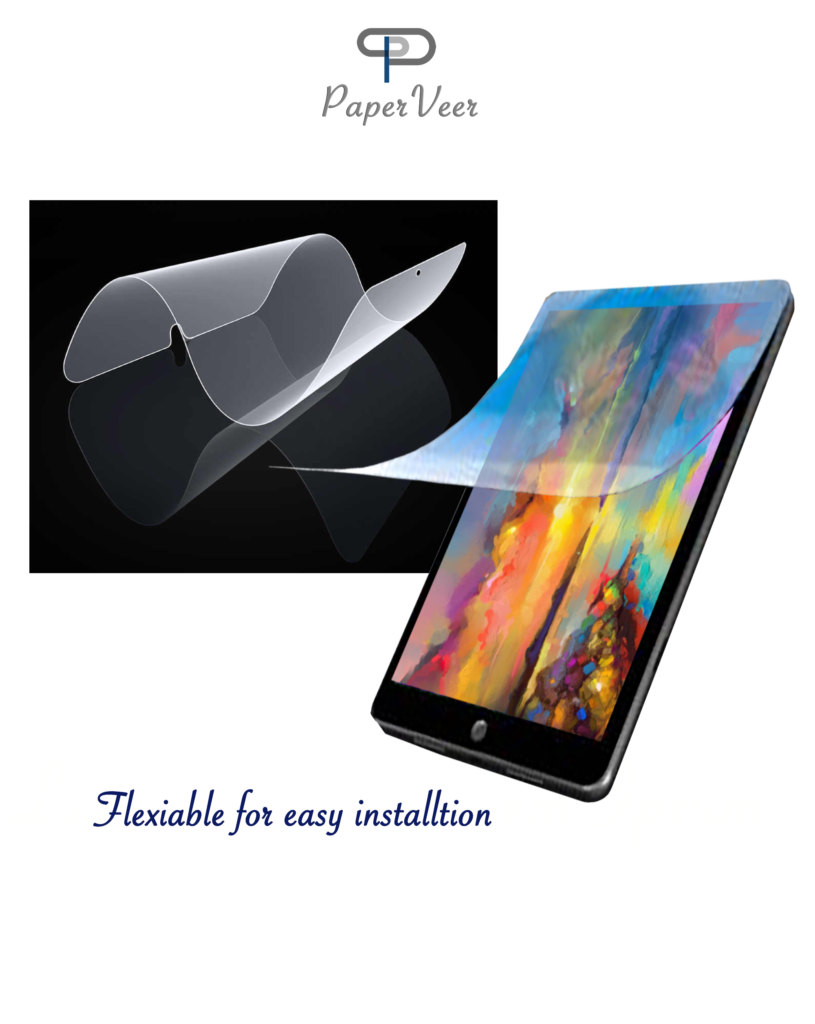 PaperVeer Matte Finish Film Anti-Glare Screen For Apple iPad 12.9 in W Button