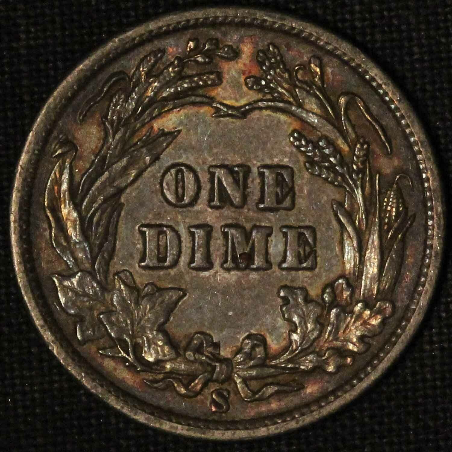 1900-S 10c Barber Silver Dime - Free Shipping US
