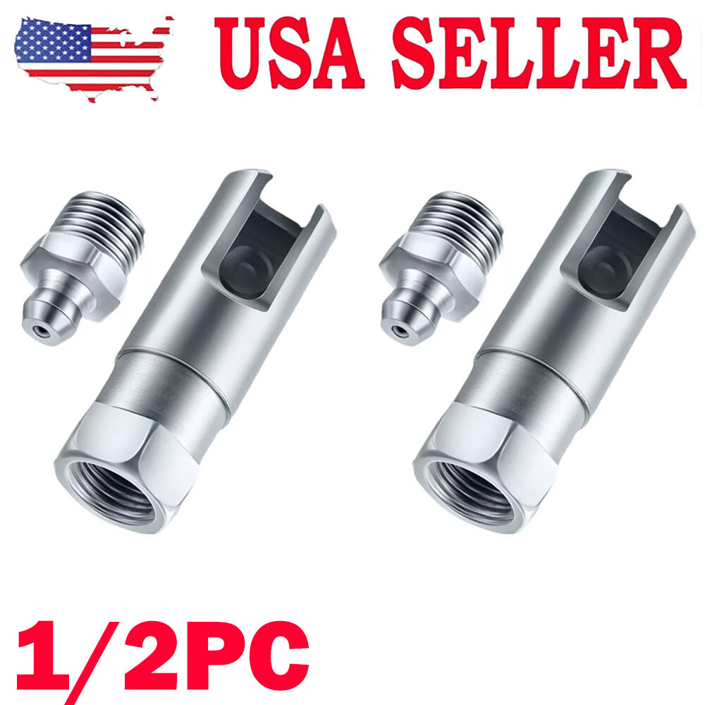 1/2PC Right-Angle 90-Degree Push-on Grease Coupler With 1/8 Inch NPT Threads US