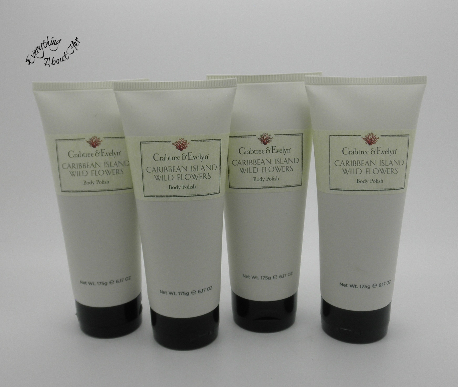 CRABTREE & EVELYN Body Polish CARIBBEAN ISLAND WILD FLOWERS 6.17 oz - Lot of 4