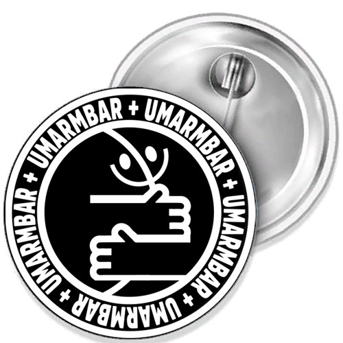 Huggable Free Push Hugs Hug Love Button Badge Pin 38mm