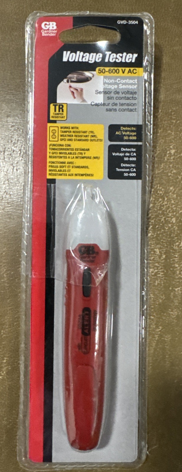 Gardner Bender ECM Non Contact Voltage Tester GVD-3504 Battery Included