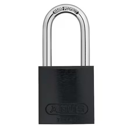Abus 72Hb/40-40 Kax12 Black Lockout Padlock, Keyed Alike, Aluminum, Black, 1