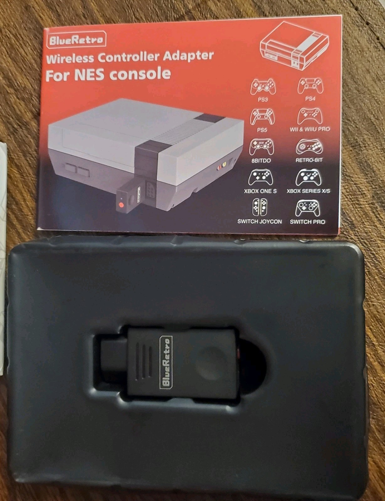 BlueRetro Bluetooth Wireless Controller Adapter for Nes Console. Pairs Xbox Ps5