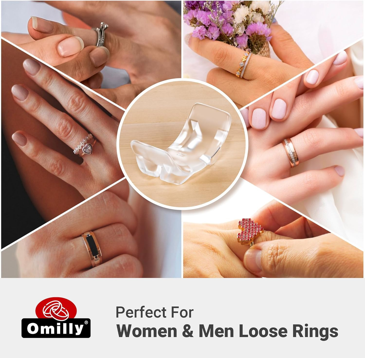 Ring Sizers for Loose Rings 8 Sizes Invisible Ring Guards