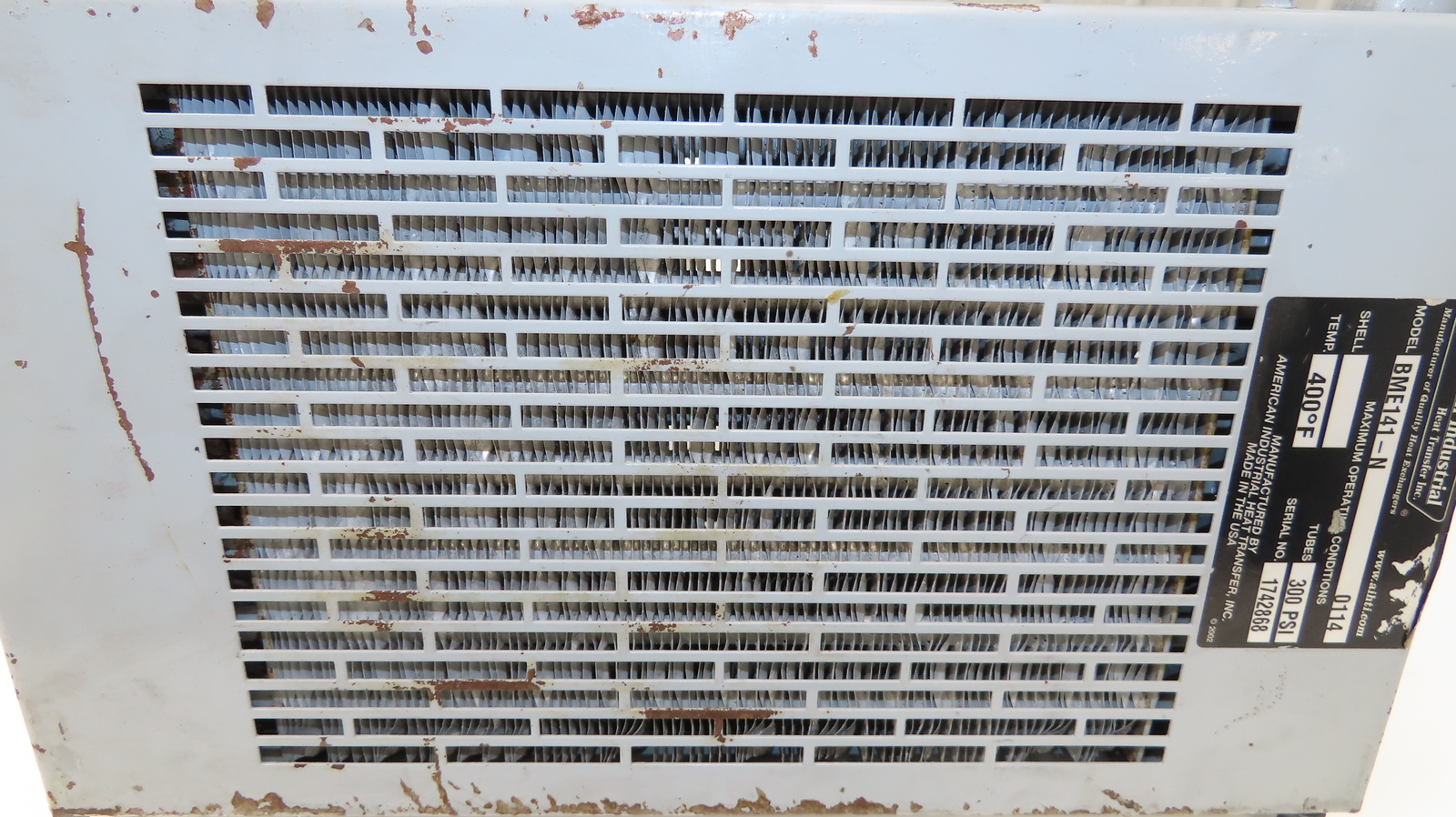 BME-141-N Heat Exchanger 115V Single Pass Side Connection With Attached Filter