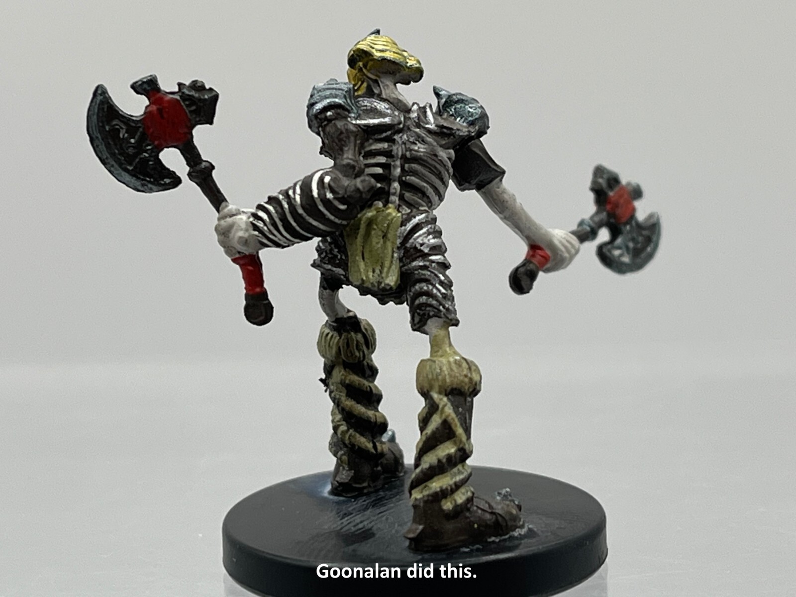 D&D Pathfinder Mini Eberron Last War 15 Karnathi Skeleton (Axes) UC
