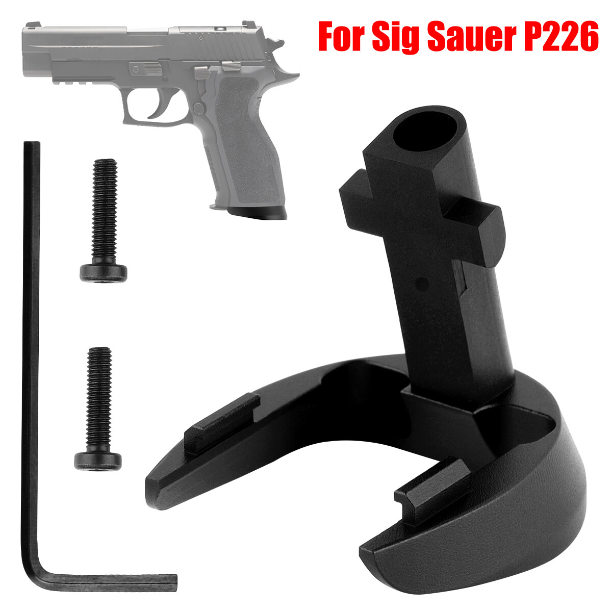 For P226 Magwell For Sig Sauer P226 Aluminium Alloy Black Free Shipping/US Stock