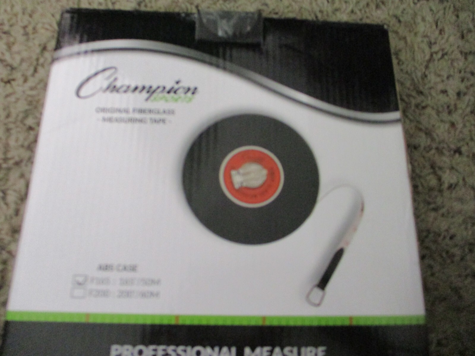 F165 Champion Sports Fiberglass Professional Measuring Tape 165 feet ~  Open Box