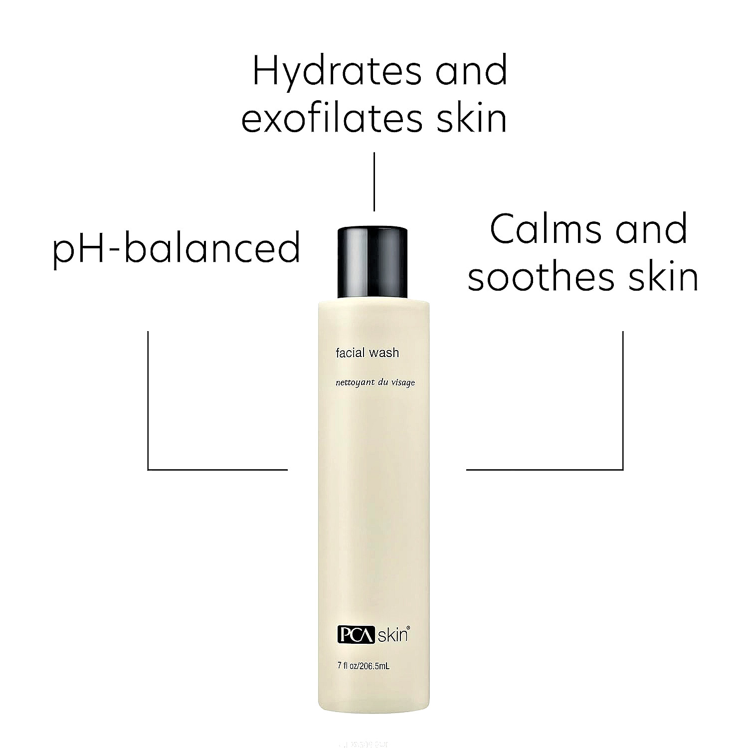 PCA SKIN  Facial Wash  7 fl oz.  Hydrates, Soothes & Calms Skin *STAFF  FAVORITE