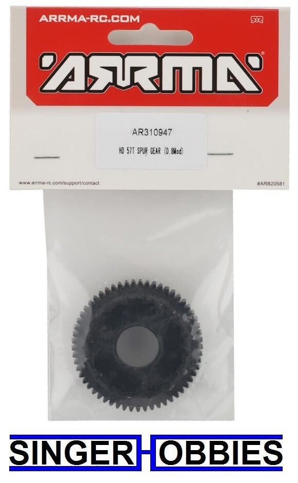 Arrma ARA310947 3S BLX HD 0.8MOD Spur Gear 57T Granite,Senton,Typhon,Big Rock HH