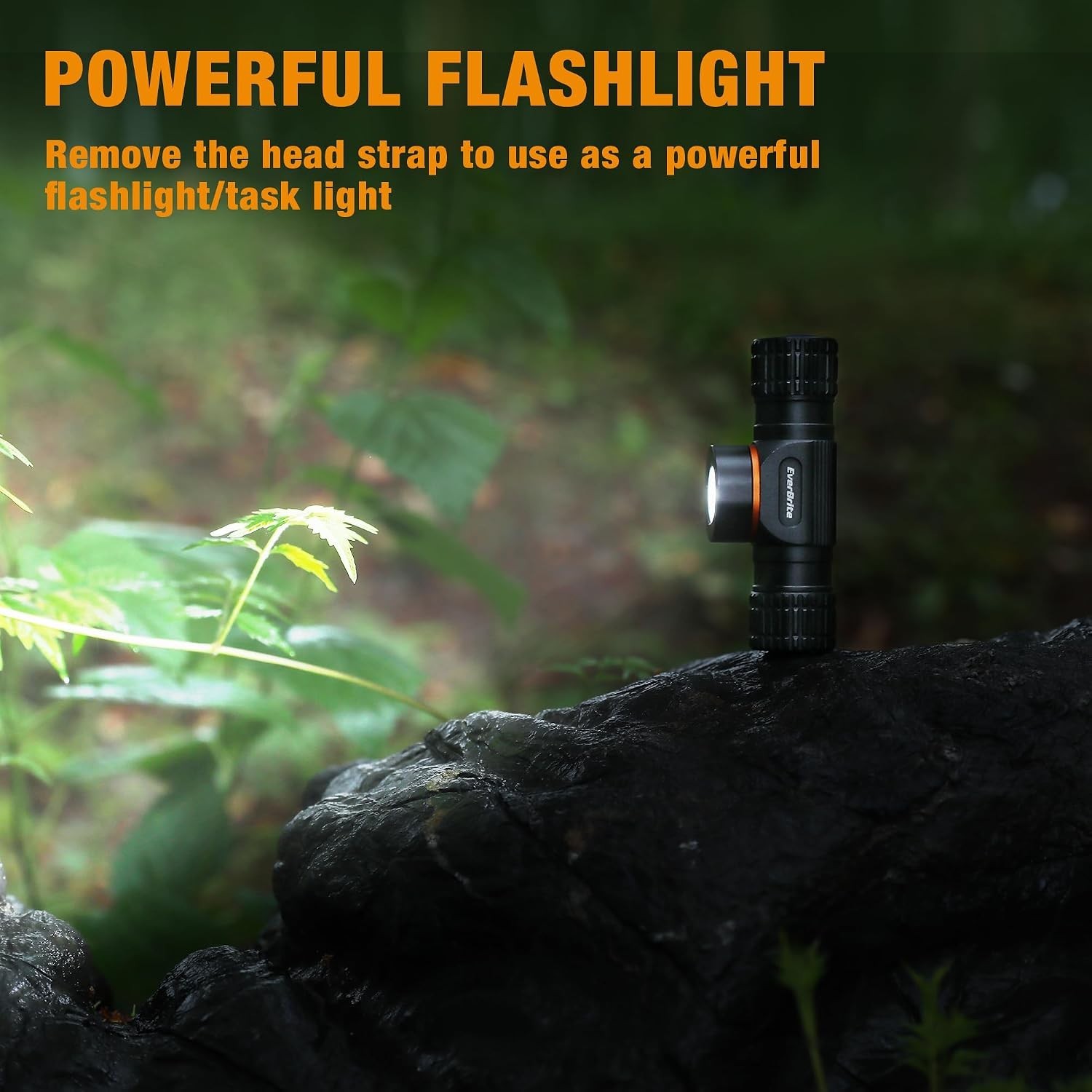 EverBrite 1000Lm Rechargeable Headlamp 5 Modes Magnetic Base