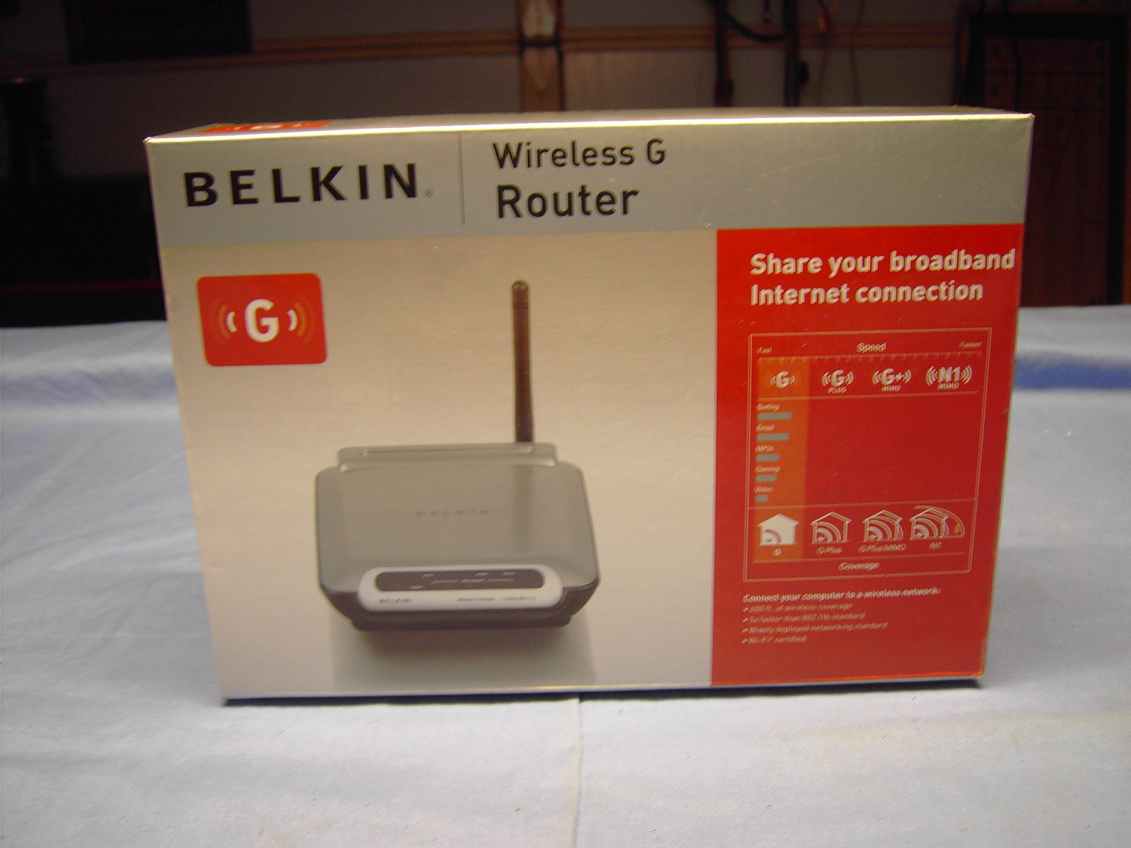Belkin Wireless G Router F5D7230 4-port router incomplete