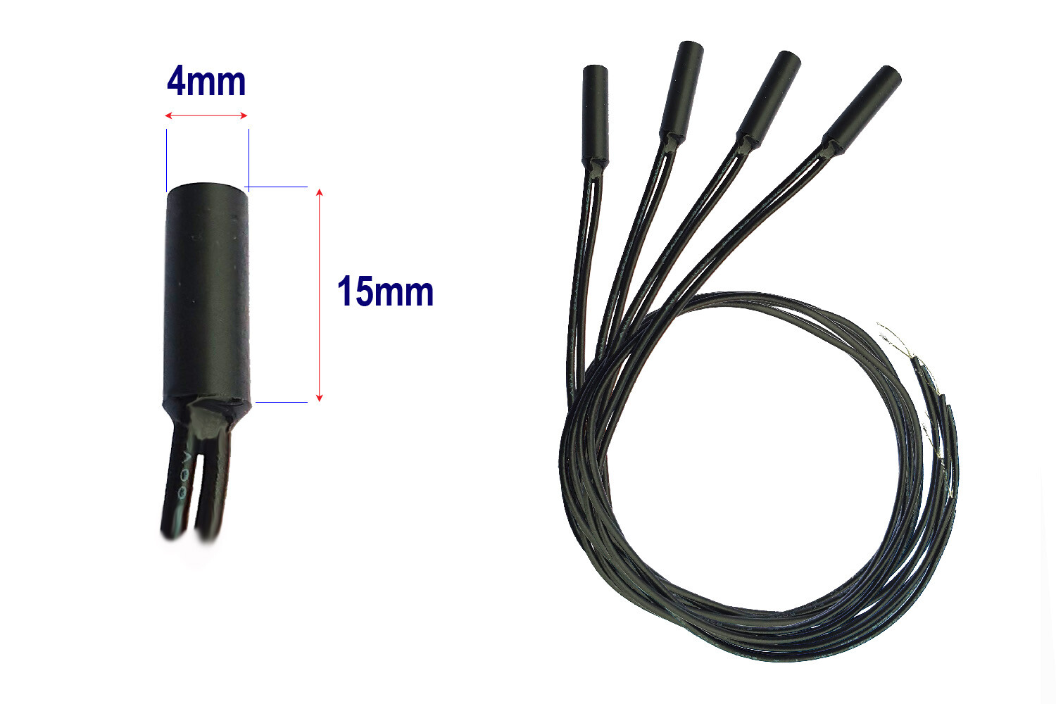 DCC Concepts Slim Vertical Mounted Magnetic Sensors (4-pack)