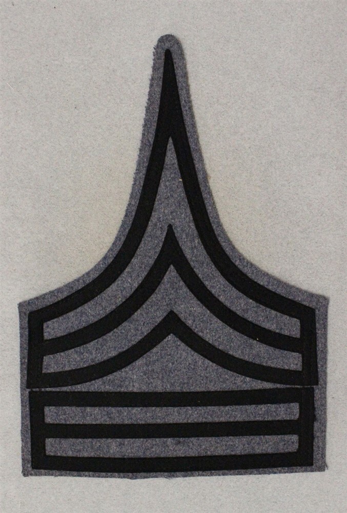 West Point style Chevron 692 - Battalion Supply Officer - large, gray