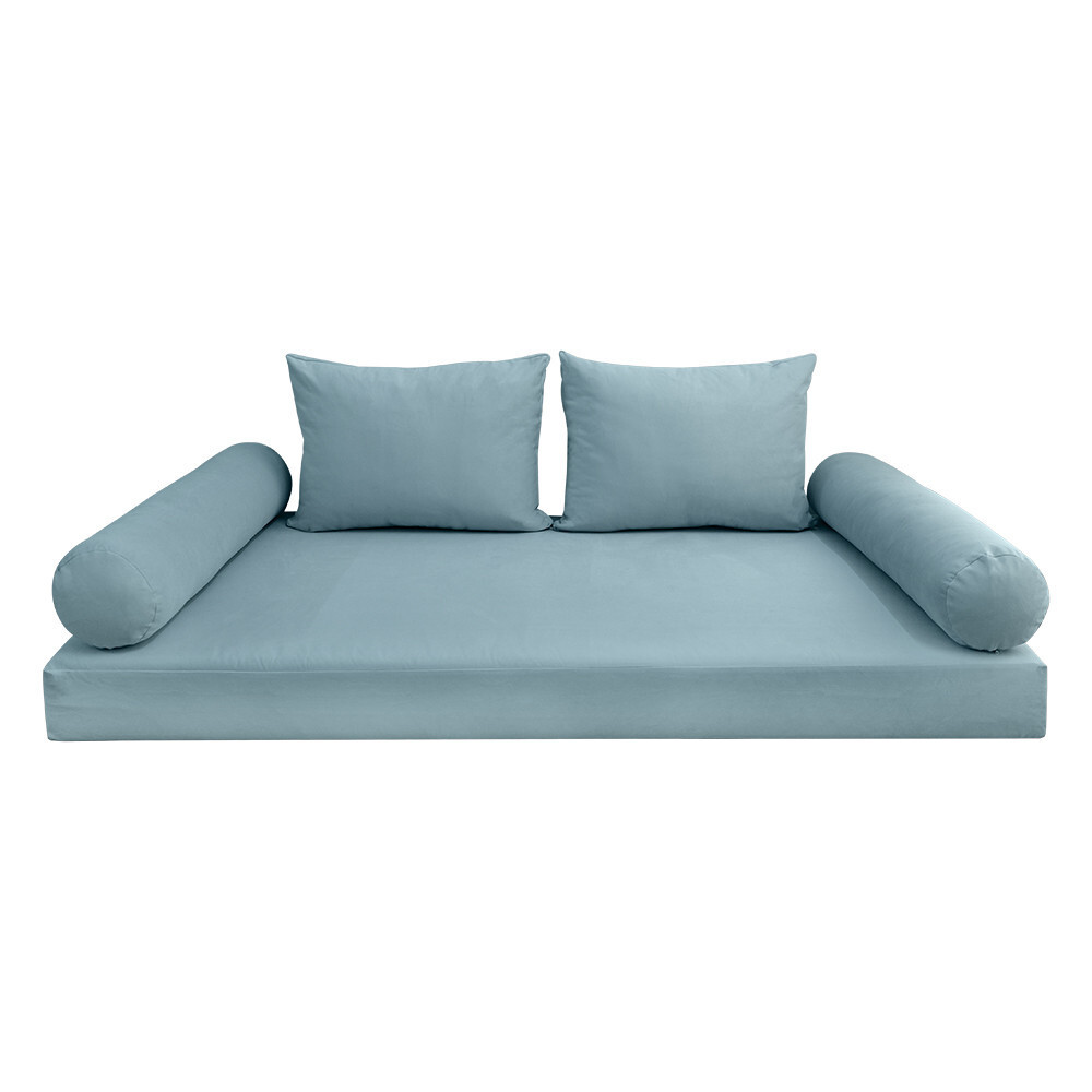 STYLE V1 Full Velvet Knife Edge Indoor Daybed Mattress Pillow |COVER ONLY| AD355