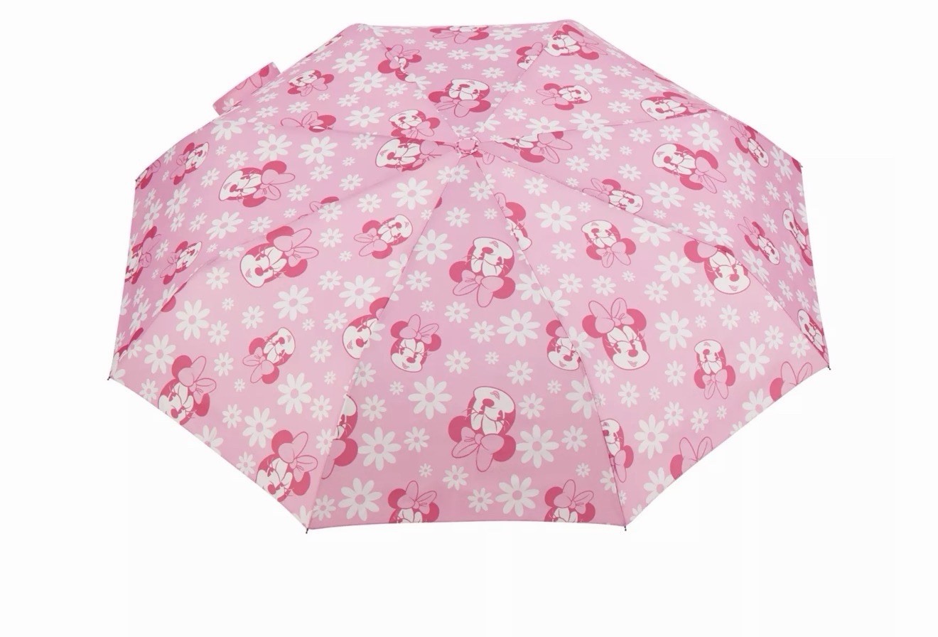 Disney's Minnie Mouse Floral Compact Travel Umbrella