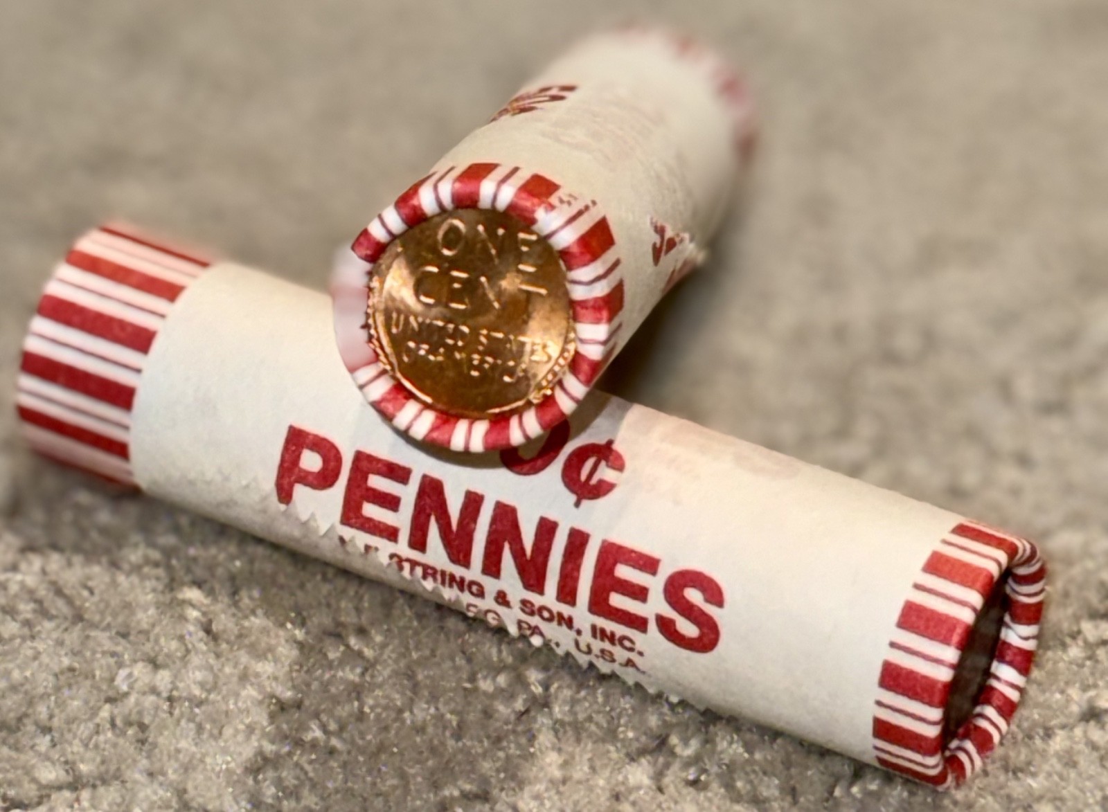 white wheat penny roll lincoln cent unsearched mixed dates mint marks bu