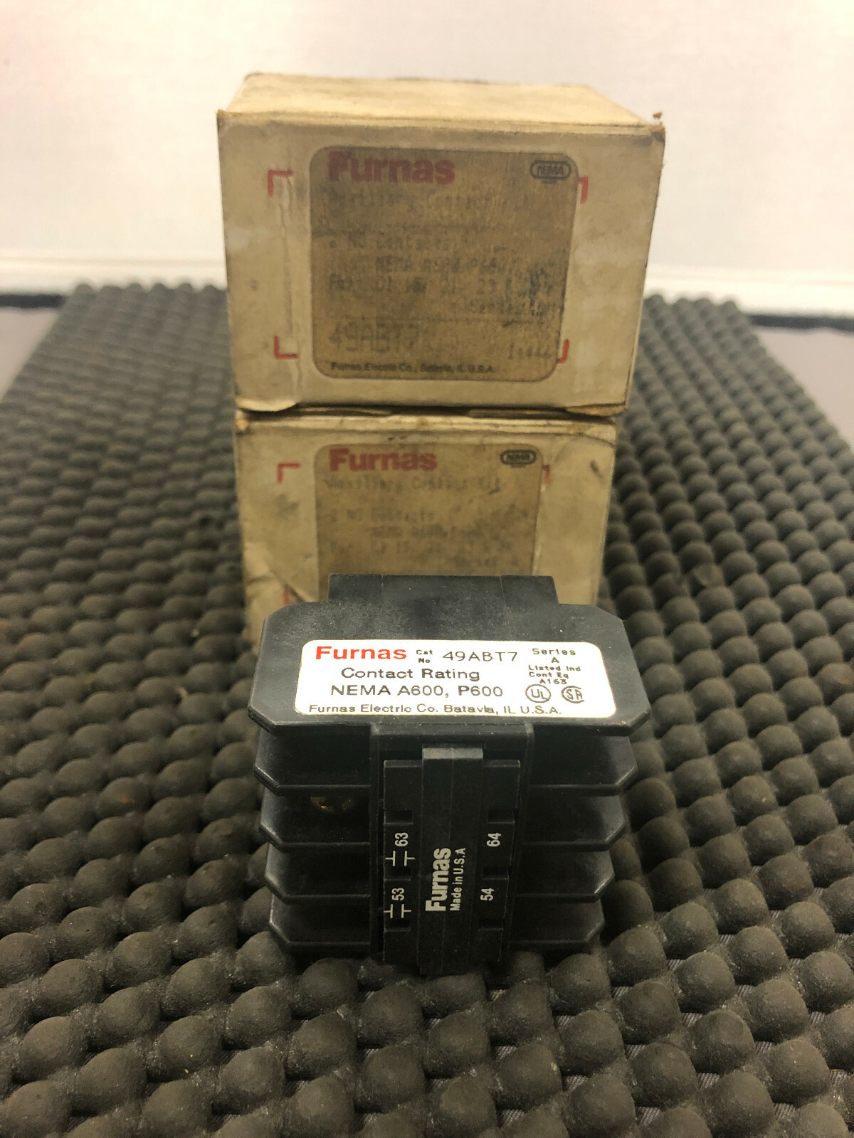 2pc Furnas 49ABT7 Auxiliary Contact Kit | New in Box