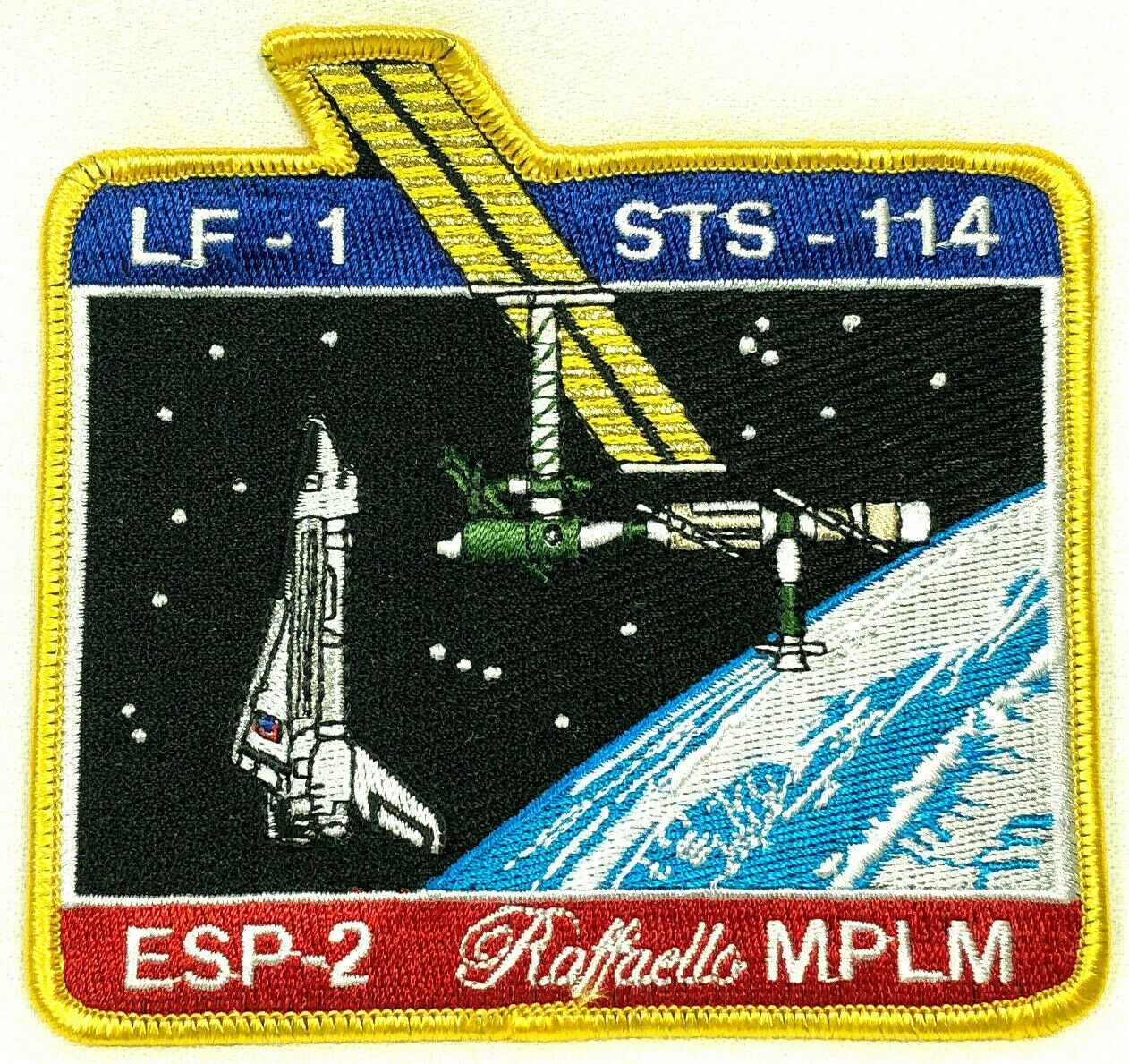 LF-1 STS-114 Space SHUTTLE Mission RAFFAELLO MODULE ESP-2 MPLM ISS NASA Patch