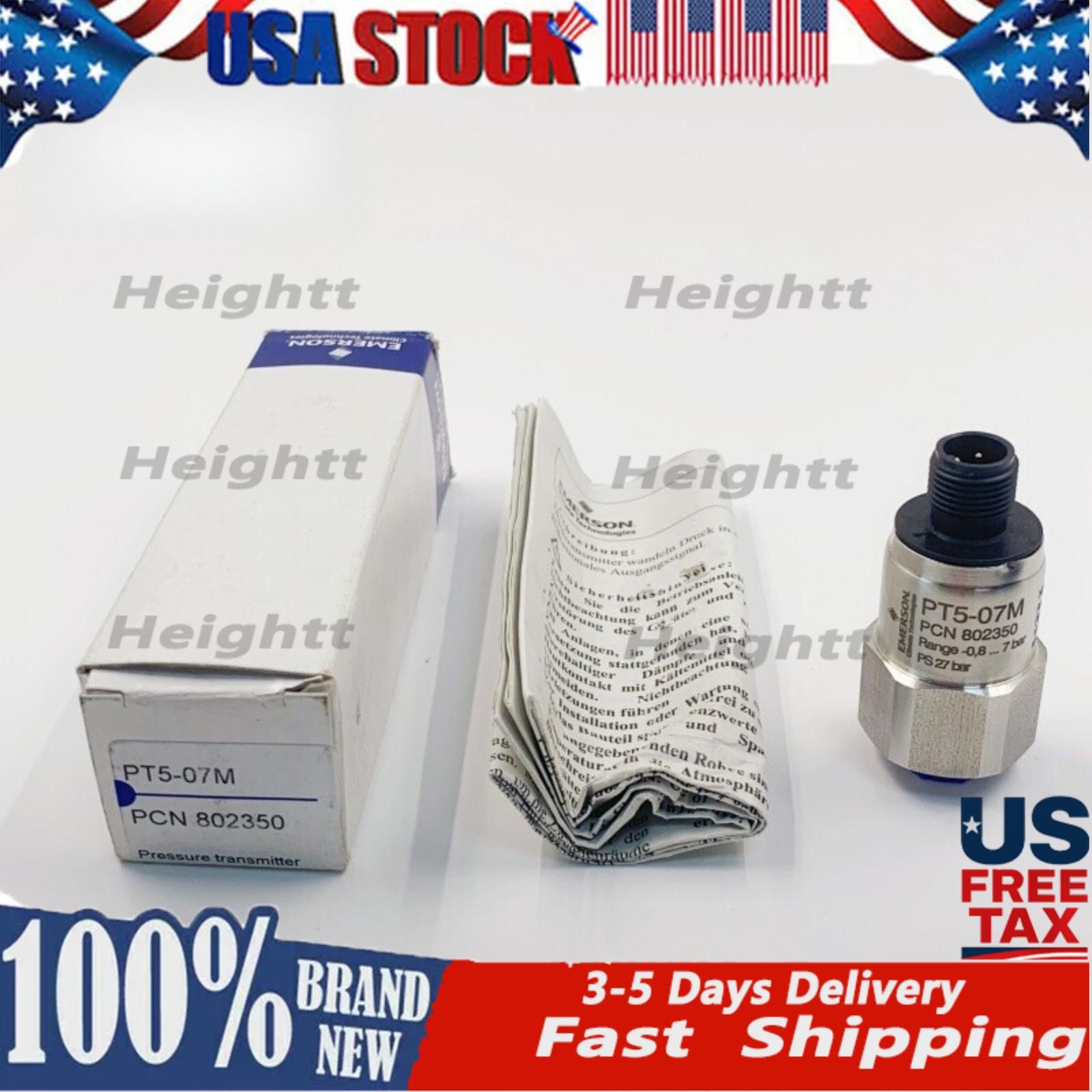 New EMERSON PT5-07M pressure sensor switch PT507M
