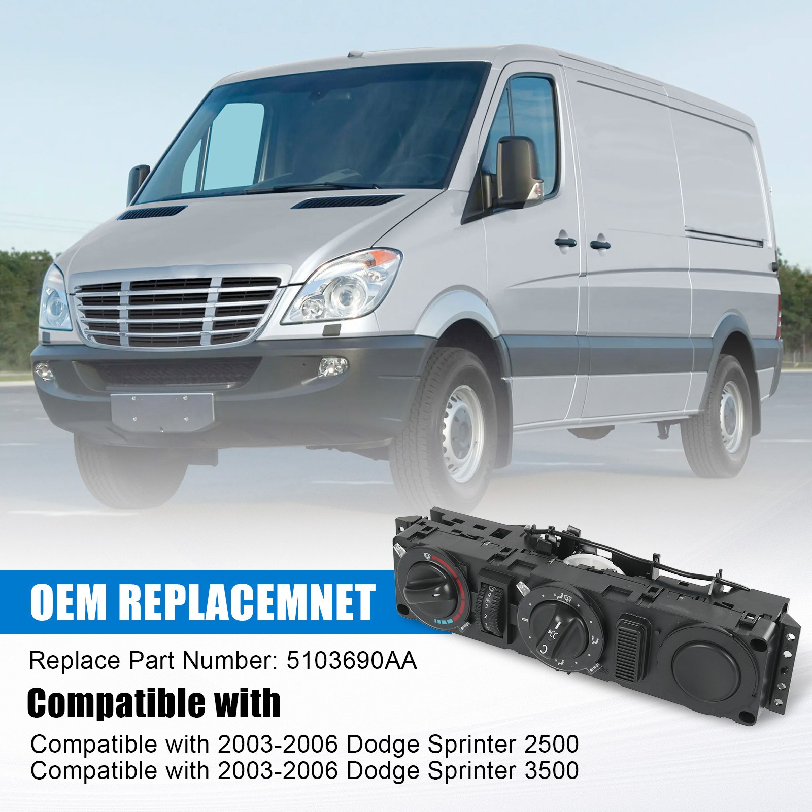 Heater Climate Switch Control For 03-06 Dodge Freightliner Sprinter 2500 3500