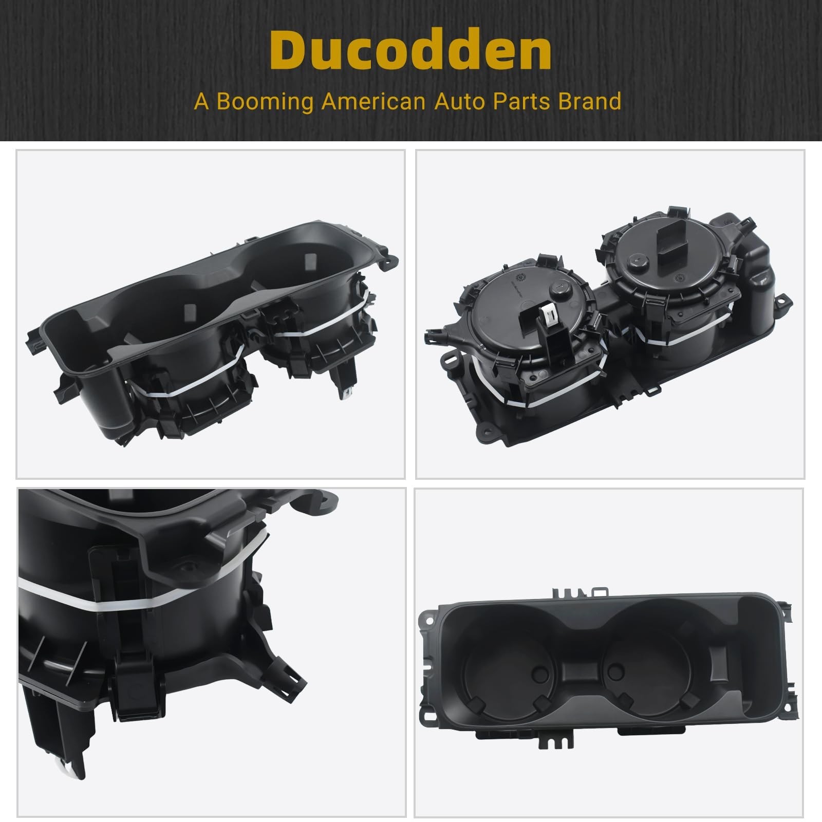 Center Console Dual Cup Holder Assembly Compatible with Ford Explorer 2020 20...