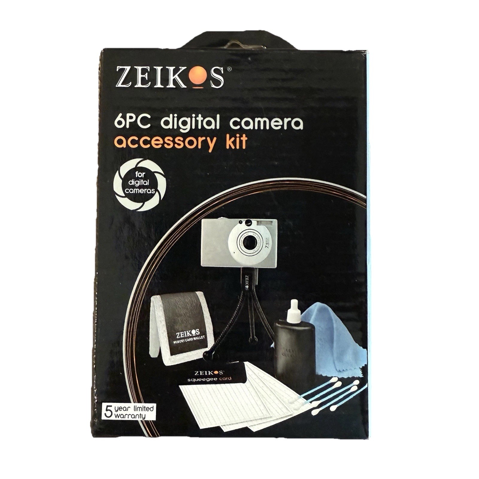 Zeikos 6PC Digital Camera Accessory Kit For Digital Cameras. New Opened Box