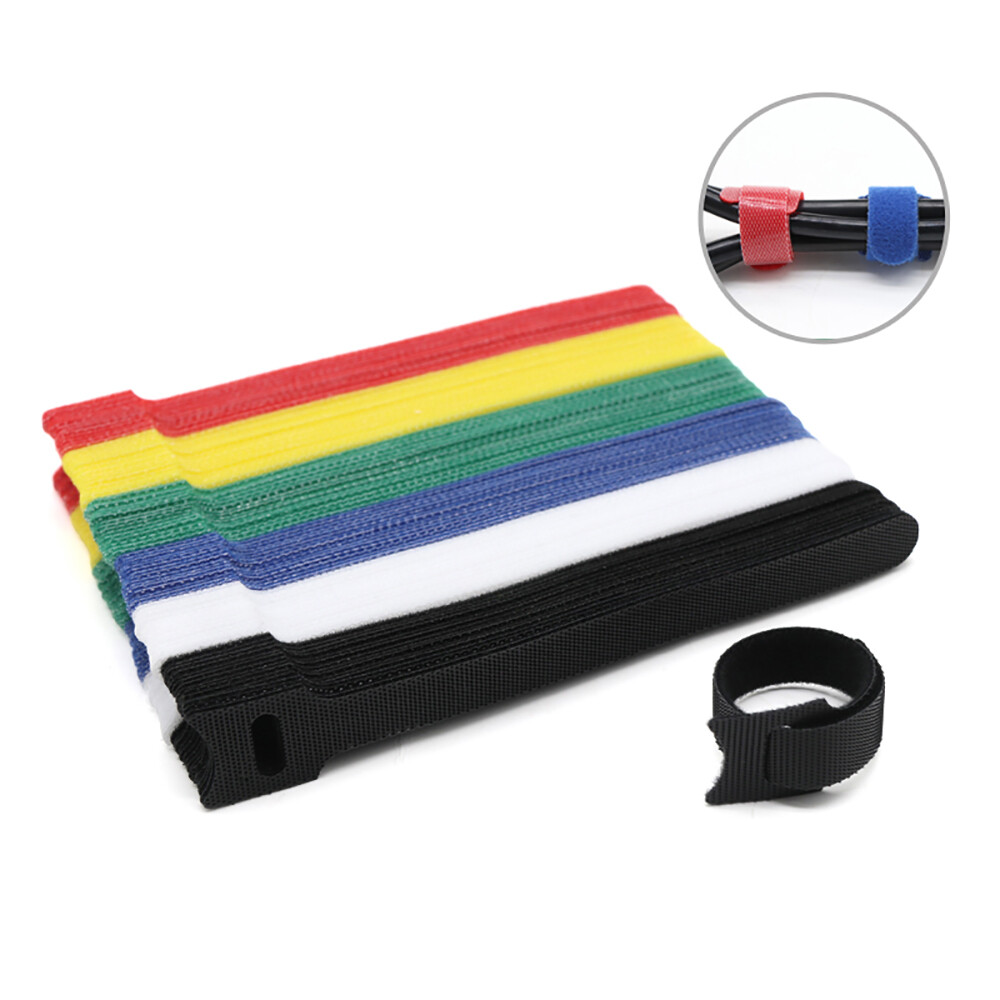 Reusable Ties Double Sided Hook & Loop Strapping Tape Cable Harness 12mm*150mm