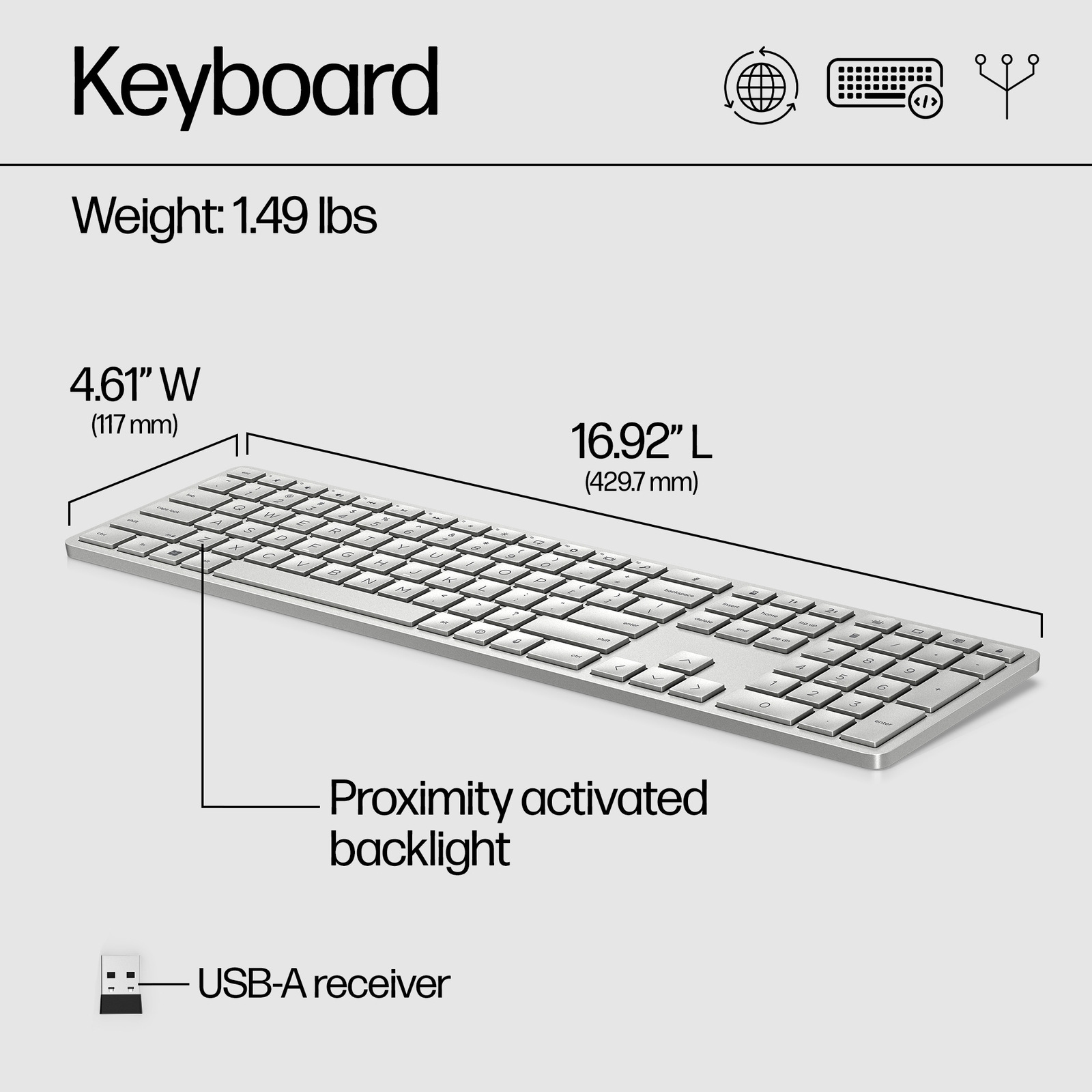 HP 970 Programmable Wireless Keyboard