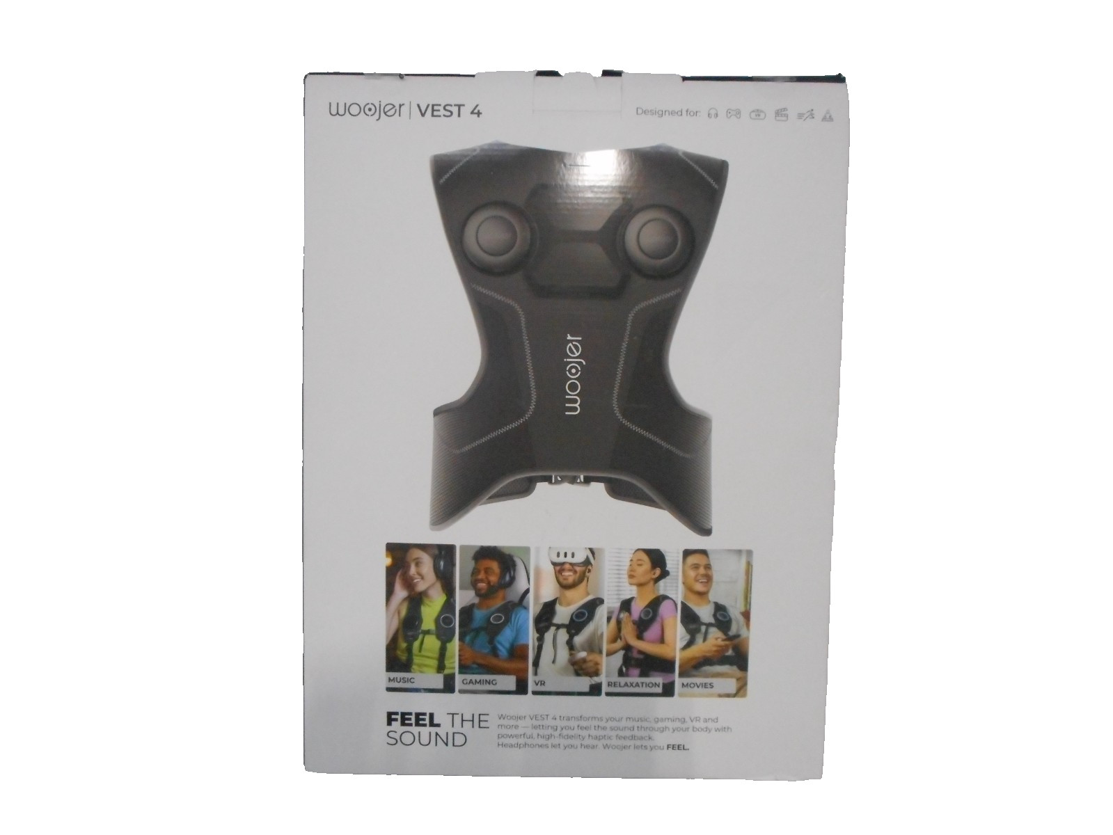 Woojer Vest 4 HD Haptic Vest Open Box