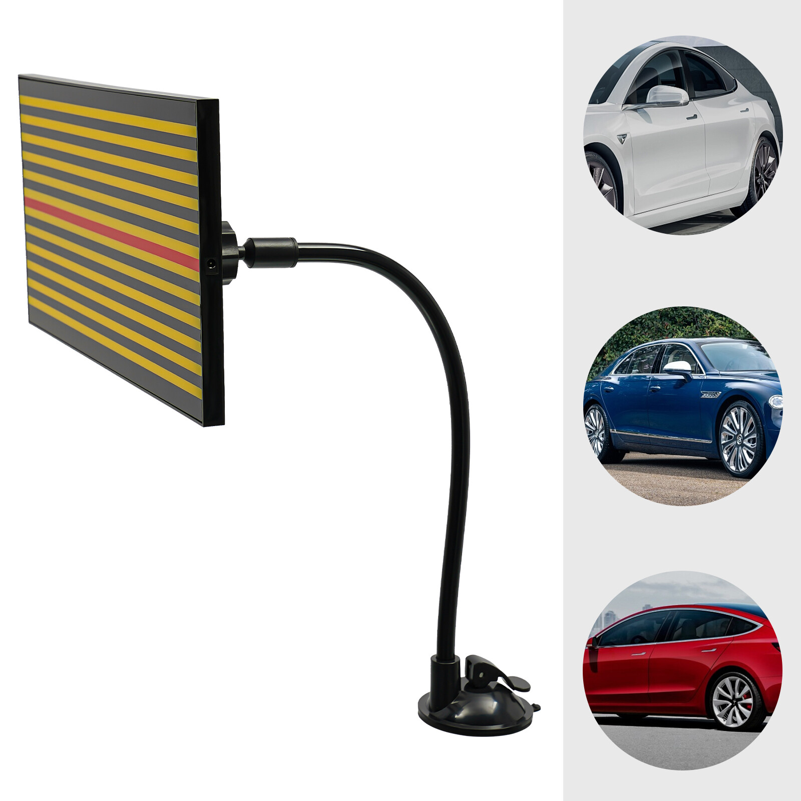 Dent Checking Reflector LED Light Line Testing Board Paintless Dent Repair Tool
