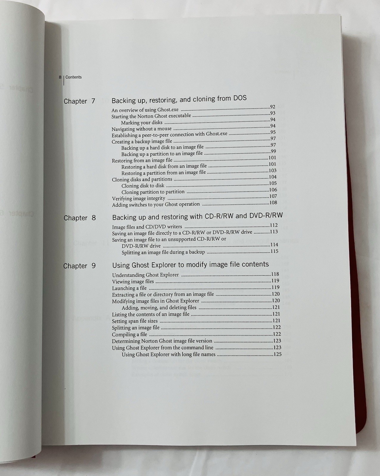 Norton Ghost 2003 User’s Guide Manual Binder Symantec Restore Backup Cloning EXC