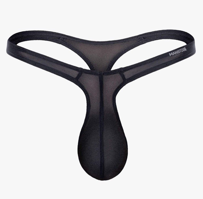 Authentic MANstore M101 Minimums Strong Thong G-String Black Small S