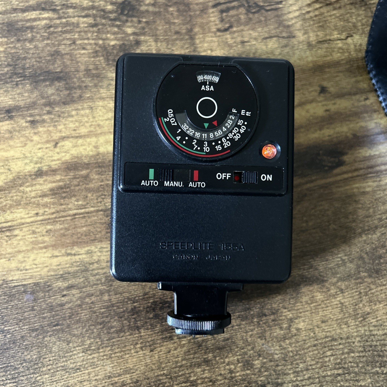 Canon Speedlite 155A Flash With Case Clean Battery Compartment - Tested Works