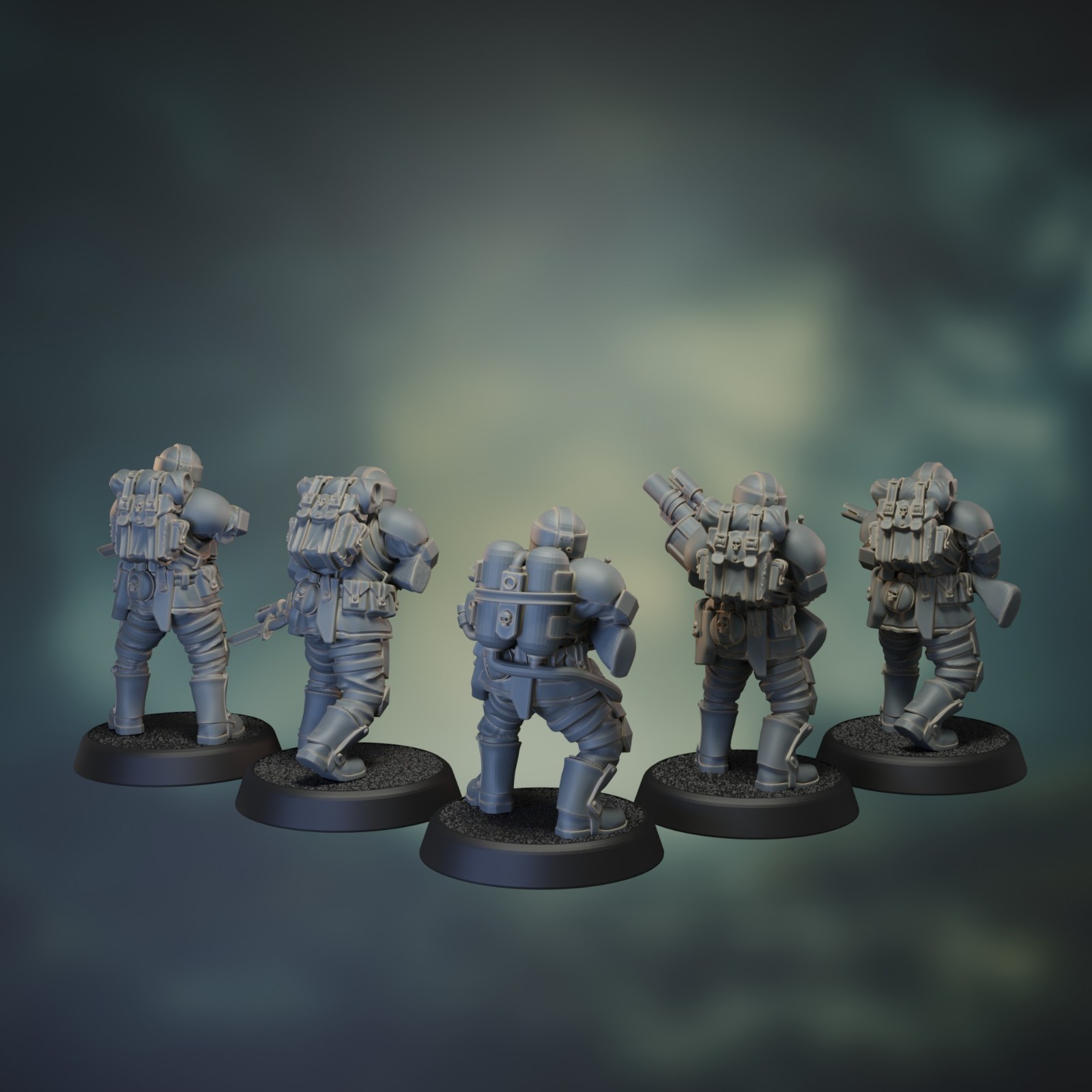 Trench Guard - Imperial Conscripts - 28mm 32mm - Grimdark - Sci-fi