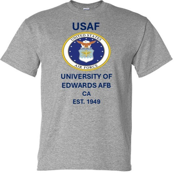 AIR FORCE*UNIVERSITY OF EDWARDS AFB*CA*1949*SHIRT. USAF OFFICIAL LICENSE